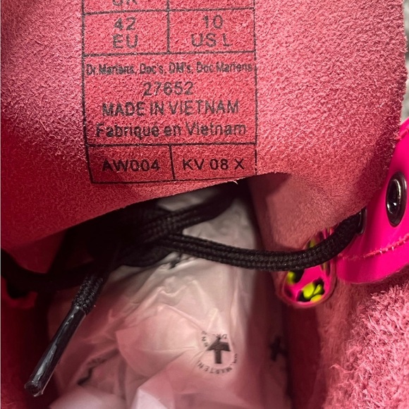 Dr. Martens 1460 Loud Leopard Smooth Pink 27652682 Women's 10 - Picture 7 of 8